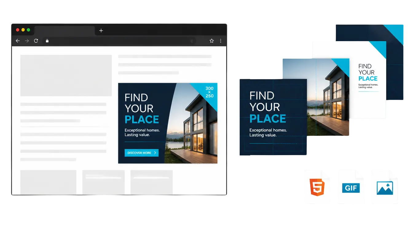 Animated Trade Me advert designed and optimised by Flying Possum Design