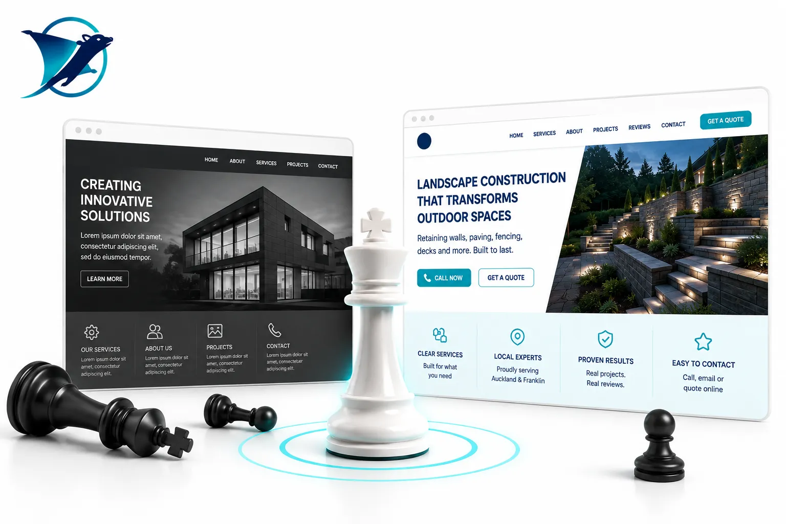 Business websites competing to generate customer enquiries